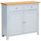 Maison Madeleine -  Sideboard 90x33.5x83 cm Solid Oak Wood